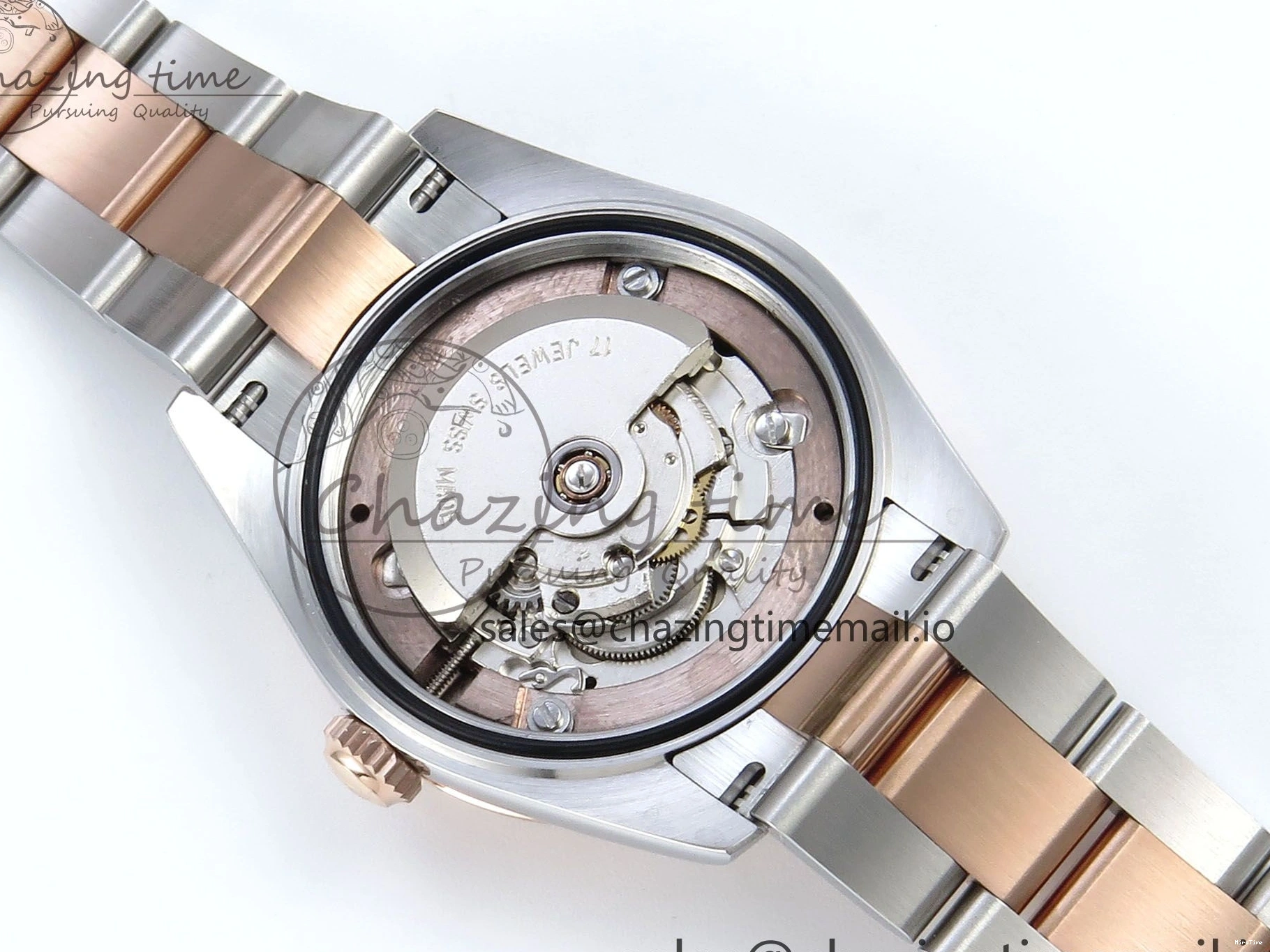 MiroTime 1230 Casual DateJust 31 278271 ARF 1:1 Best Edition 904L Steel White Roman Dial on SS RG Oyster Bracelet ETA 521